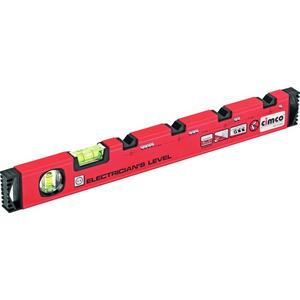 Wasserwaage - Elektriker-Wasserwaage, zwei Libellen, - 211552