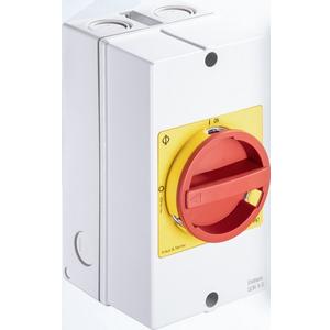 Lasttrennschalter - Hauptschalter 3polig+1NO/1NC AP-Geh.IP66/67 Sperrvorr.rot-gelb - 70012746