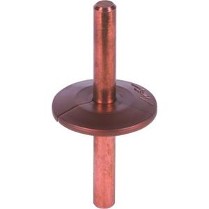 Zubehör für Erdung und Blitzschutz - Tropfwasser-Schutzscheibe K-braun geschlitzt D 37mm H 4,7mm B 7,5mm - 276057