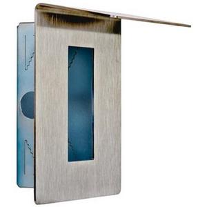 Zutrittskontrollsystem - Wandeinbauset mit Wetterschutz für Fingerscanner integra Edelstahl - 101147