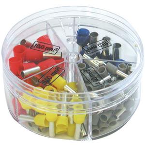 Sortimentskasten für Anschluss- und Verbindungstechnik - Aderendhülsen in Streudose Farbserie II I DIN - 270858