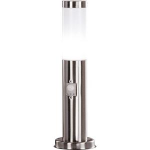 Pollerleuchte - BOSTON Pollerleuchte 1 x E27 60W Edelstahl opal IP44 H = 450 mit Sensor - 3158S