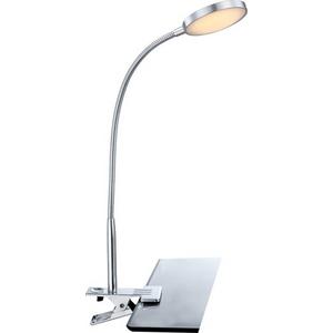 Tischleuchte - PEGASI Klemmstrahler LED 3W 315 lm 3000K chrom Flexo Schalter - 24103K