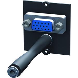 Kommunikationstechnik - Rahmen 1xVGA+Klinke Klinke BCM-17 inklusive 2 Schrauben - 917.045