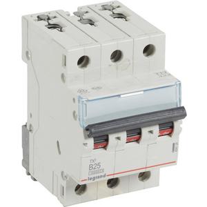 Leitungsschutzschalter - LS-Schalter TX3 B-Charakteristik 25A 3P 10kA 400VAC 3TE - 404128