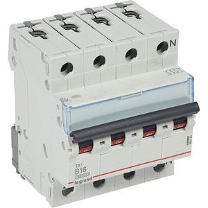 Leitungsschutzschalter - LS-Schalter TX3 B-Charakteristik 16A 3P+N 10kA 400VAC 4TE - 404140