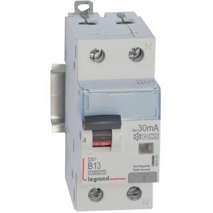 Kombination FI-Schalter/Leitungsschutzschalter - FI / LS Schutzschalter DX3 B 13 A 1-polig + N 10 kA 30 mA A-G 230 V AC - 411303