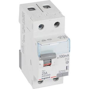 Fehlerstrom-Schutzschalter - FI-Schutzschalter  25A 2-polig 100mA Typ AC - 411519