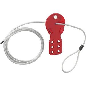 Zubehör für persönliche Schutzausrüstung - Lockout Standard Kabel-Verriegelung mit 3m beschichtetem Stahlkabel - 00359