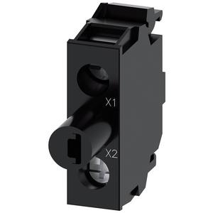 Lampenfassungsblock für Befehls- und Meldegeräte - LED Modul m. integr. LED 24-240 V AC/DC gelb Schraub Bodenbef. - 3SU1401-2BH30-1AA0