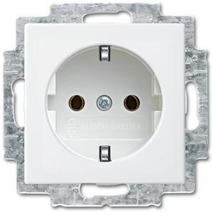 Steckdose - SCHUKO Steckdosen-Einsatz ohne Spreize alpinweiß - balance SI - 2CKA002011A6238