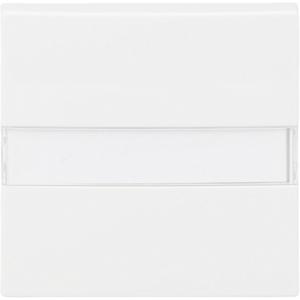 Abdeckung für Schalter, Taster, Dimmer, Jalousie - Wippe mit Beschriftungsfeld mit Lichtleiter alpinweiß - balance SI - 2CKA001731A2014