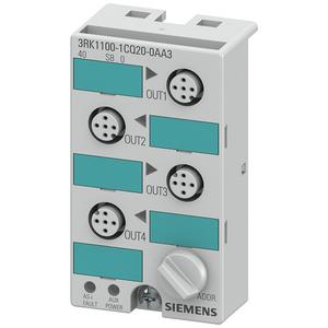 Feldbus, Dez. Peripherie - Digitales Ein-/Ausgangs-Modul - AS-I Kompaktmodul K45 IP67 Digital 4 Ausg. 4x1 Ausg. elektr. DC24V max - 3RK1100-1CQ20-0AA3