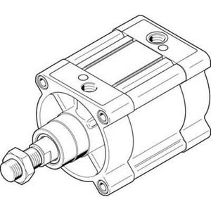 Pneumatische Normbasierter Zylinder - DSBC Normzylinder Kolben-dm 125 mm / Hub 50 mm / PPS - Dämpfung - 1804663