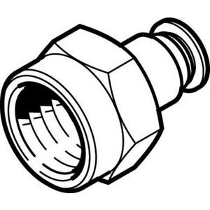 Pneumatische Leitungsverbindung - Quick Star gerade Steckverschr. Stand. Innengew. P1: 3/8 - P2: 8 mm - 153027