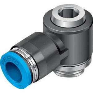 Pneumatische Leitungsverbindung - Quick Star L - Steckverschr. Standard Außengew. P1: G1/2 - P2: 12 mm - 186156