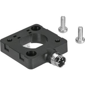 Zubehör für pneumatische Anlagen / Anlagenteile - Elektrikadapter aus verstärktem PA - Steckergehäuse Messing vernickelt - 8000326