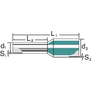 Aderendhülse - Aderendhülse 10 mm² 18 mm elfenbein - 9037350000