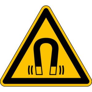 Warn-/Hinweisschild - Warnschild Warnung vor magnetischem Feld / Folie selbstklebend SL 200 - HEIN_14113