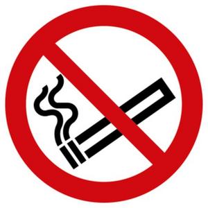 Warn-/Hinweisschild - Verbotsschild Rauchen verboten ASR/ISO Alu Ø 300mm - HEIN_28850