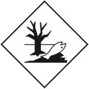 Warn-/Hinweisschild - Verpackungskennz. Umweltgefährdende Stoffe Folie seewasserb. 100x100 - HEIN_31205