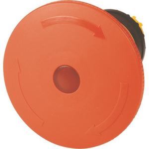 Frontelement für Pilztaster - NOT - HALT / AUS - Taste dm = 60 mm drehentriegelt beleuchtet - 121461