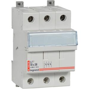 Halter für zylindrische Sicherung - Sicherungshalter 3-polig 10x38mm Lexic - 005838