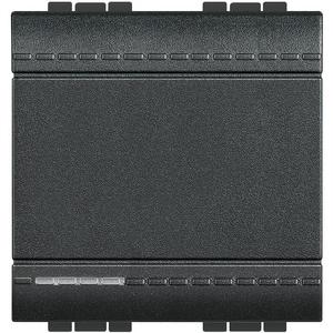 Taster - 1-Poliger 2-Moduliger Taster Living Light anthrazit - L4005M2A