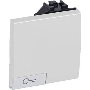 Abdeckung für Schalter, Taster, Dimmer, Jalousie - Wippe Beleuchtbar Symbol Schlüssel Living Light Weiss - N4915M2FN