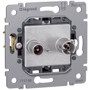 Antennensteckdose - Einzeldose TV-R 2-Loch Creo - 775786