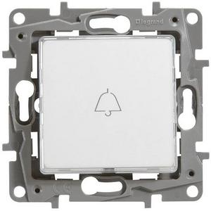 Abdeckung für Schalter, Taster, Dimmer, Jalousie - Wippe mit Beschriftungsfeld Niloe ultraweiß - SP664715