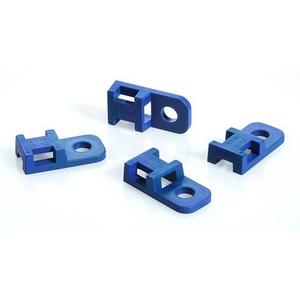 Befestigungssockel und -element für Kabelbinder - Befestigungssockel mit Metallanteilen schraubbar 17,8x11,8 blau - 151-00950