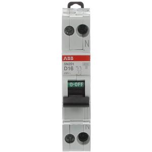 Leitungsschutzschalter - LS-Schutzschalter 1+N polig 6kA D-Char 16A 1TE - 2CSS255101R0161