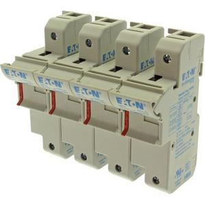 Halter für zylindrische Sicherung - Sicherungshalter 3-polig+N für Sicherungen 22X58 mm - CH223DNU