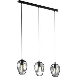 Pendelleuchte - Hängeleuchte 3xE27 60W L-700 schwarz NEWTOWN - 49478