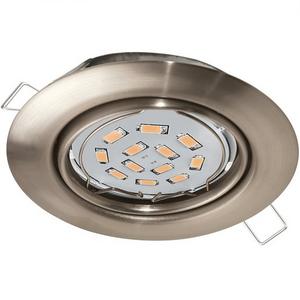 Downlights und Einbaustrahler - Einbau-Spot GU10-LED 5W 400lm, rund nickel-matt-schwenkbar PENETO - 94242