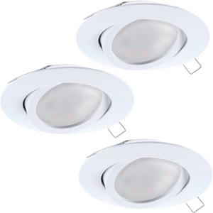 Downlights und Einbaustrahler - LED Einbauset-Spot GU10-LED 3x5W 400lm, rund weiss-schwenkbar TEDO - 31683