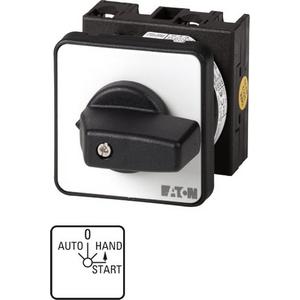 Steuerschalter - Umschalter 4 Schließer Iu = 20 A Frontschild: AUTO-0-HAND<START 45° ra - 066931
