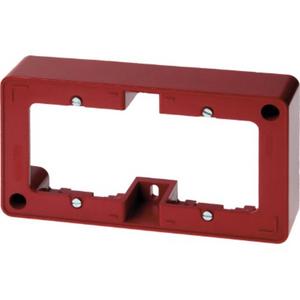 Aufputzgehäuse - 2-fach Aufputz-Rahmen - rot / glänzend - 10300062