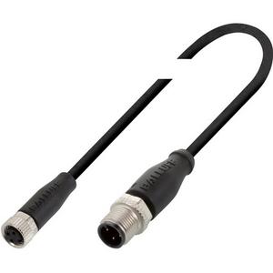 Konfektioniertes Sensor-Aktor-Kabel - Verbindungskabel Buchse M8 / Stecker M12 / PUR 2 m schleppfähig - BCC03F8