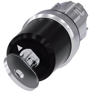 Frontelement für Wahlschalter - Schlüsselschalter CES 22mm rund MET Schliess-Nr. SSG10 O-I verrastend - 3SU1050-5BF11-0AA0