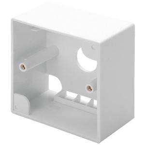 Multifunktions-Anschlussdose - Gehäuse Aufputz 80 x 80 mm RAL9010 Keystone - DN-93803