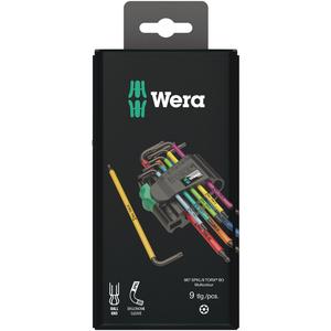 Werkzeugset - 9 TORX Winkelschlüssel im zweikomponentigen Clip TX 8 - TX 40 - 05073599001