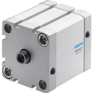 Pneumatische Kolbenstangenzylinder - ADN Kompaktzyl. Kolben-dm 63 mm / Hub 30 mm / P - Dämpfung - 536346