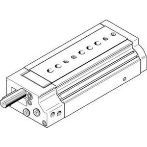 Pneumatische Antriebe mit Linearführung - Mini-Schlitten Kugel-Käfig-Führung Baugr. 25 mm / Hub 80 mm P-Dämpf. - 544035