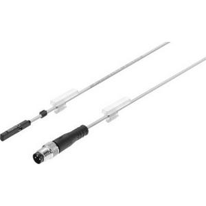 Zubehör für pneumatische Anlagen / Anlagenteile - SMT Näherungsschalter Zylinder mit Rundnut 24V DC / 1S Kabel 0,3 m M8 - 551375