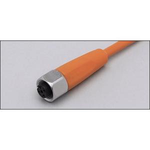 Konfektioniertes Sensor-Aktor-Kabel - Kabeldose 5m PVC-Kabel M12 Steckverbindung gerade - EVT001