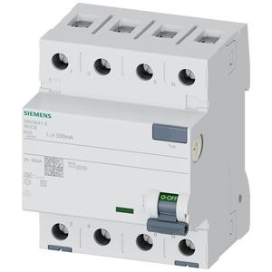 Fehlerstrom-Schutzschalter - FI-Schutzschalter  80A 4-polig 300mA Typ A selektiv - 5SV3647-8
