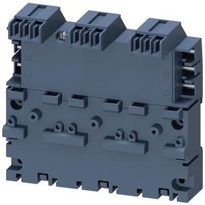 Sockel für Leistungsschalter - 3Ph.-Sammelschiene inkl. Erweiterungsstecker für 3 Leistungsschalter - 3RV2917-4B