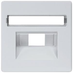Kommunikationstechnik - DELTA i-system aluminium-metallic Abdeckpl. UAE-Anschlussdose Rutenbec - 5TG1258